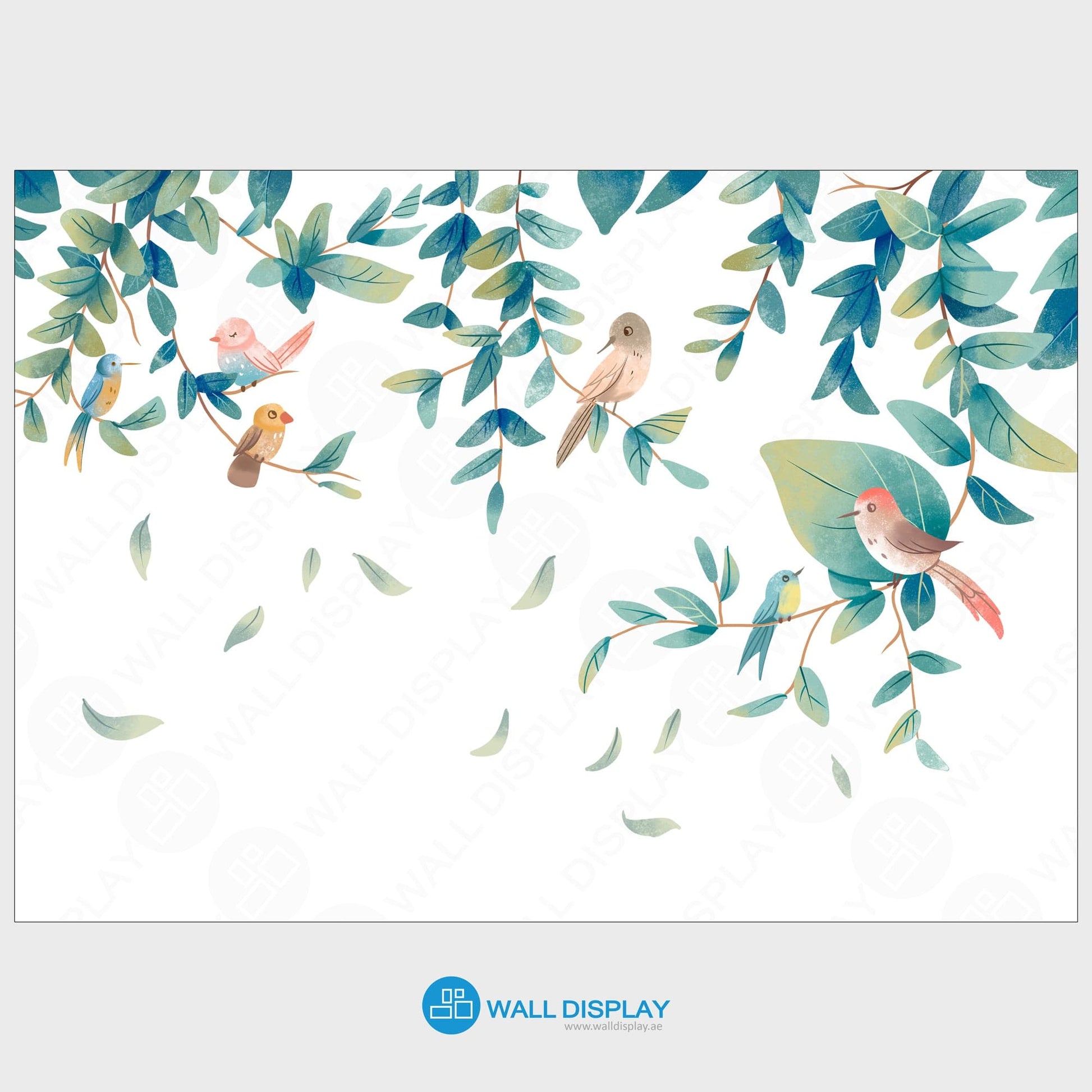 Birdy Birds - Kids Wallpaper walldisplay wallpaper-dubai