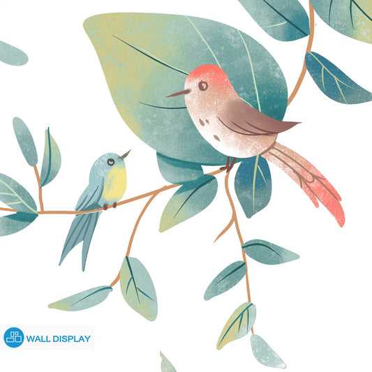 Birdy Birds - Kids Wallpaper walldisplay wallpaper-dubai