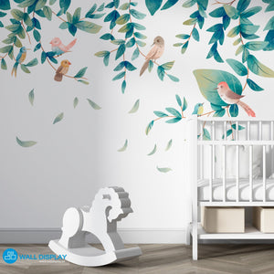 Birdy Birds - Kids Wallpaper walldisplay wallpaper-dubai
