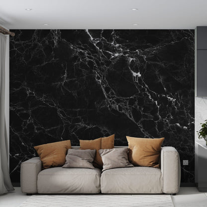 Black Marble - Wall Mural walldisplay wallpaper-dubai