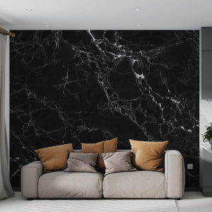 Black Marble - Wall Mural walldisplay wallpaper-dubai