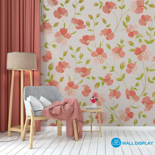 Blooming Watercolor - Floral Wallpaper walldisplay wallpaper-dubai