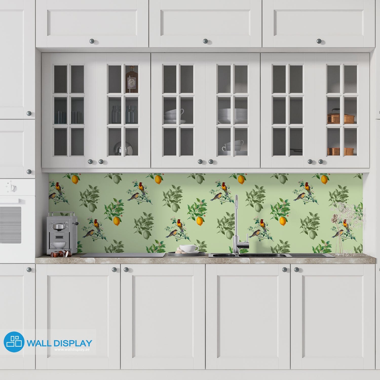 Citrus Blooms - Pattern Wallpaper walldisplay wallpaper-dubai
