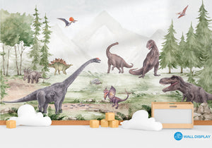 Dinosaurs World II - Kids Wallpaper in Dubai, Abu Dhabi and all UAE