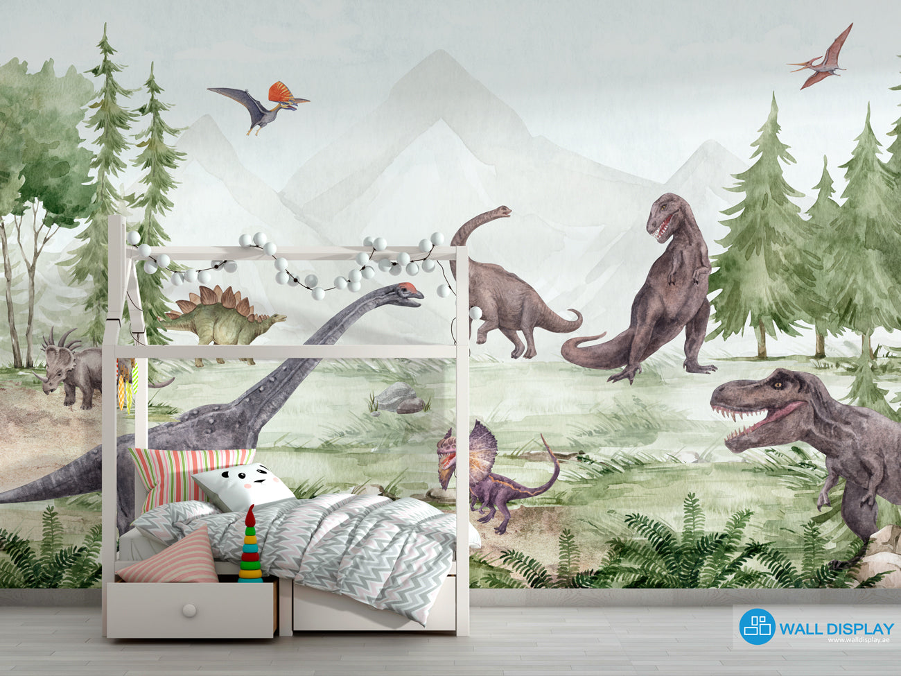 Dinosaurs World II - Kids Wallpaper in Dubai, Abu Dhabi and all UAE