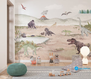 Dinosaurs World - Kids Wallpaper in Dubai, Abu Dhabi and all UAE