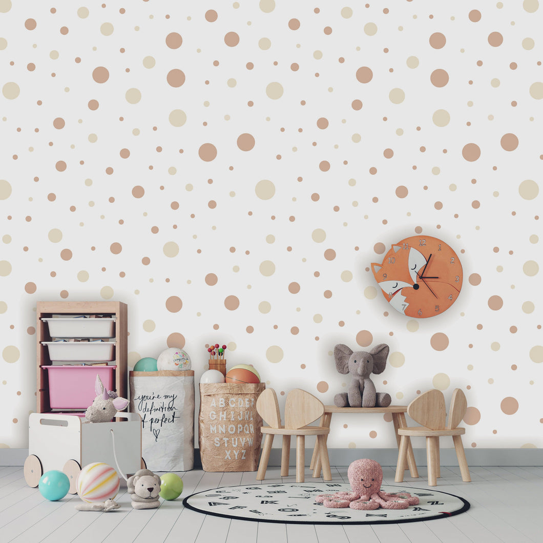 Dotty Dots I - Kids Wallpaper walldisplay wallpaper-dubai