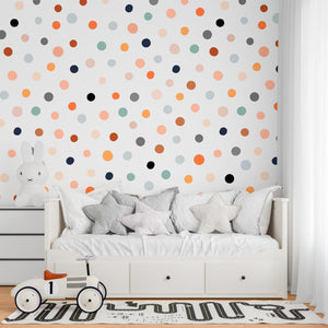 Dotty Dots II - Kids Wallpaper walldisplay wallpaper-dubai