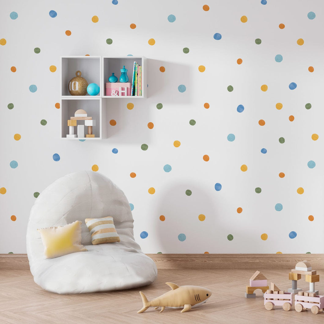 Dotty Dots III - Kids Wallpaper walldisplay wallpaper-dubai