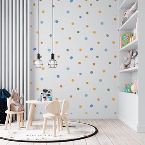 Dotty Dots III - Kids Wallpaper walldisplay wallpaper-dubai
