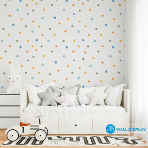 Dotty Dots III - Kids Wallpaper walldisplay wallpaper-dubai