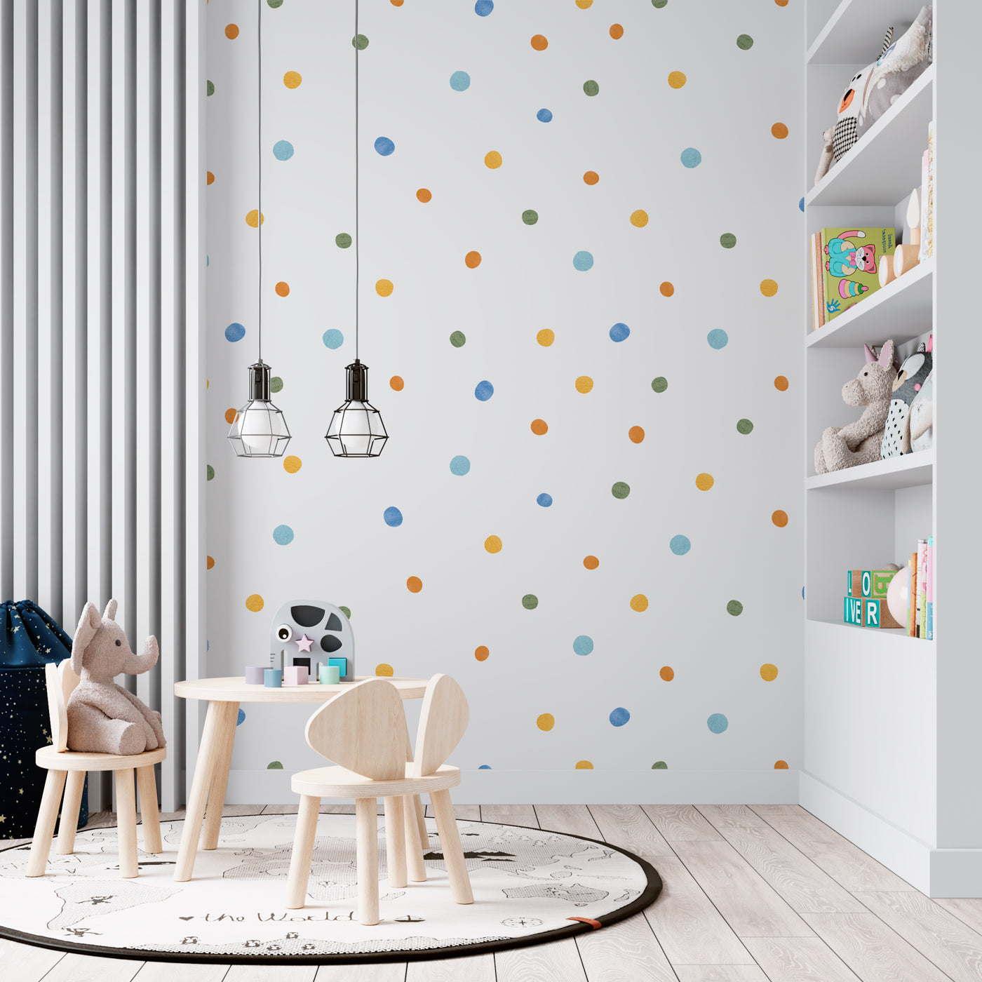 Dotty Dots Kids Wallpaper