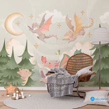 Load image into Gallery viewer, Dragons World - Kids Wallpaper walldisplay wallpaper-dubai

