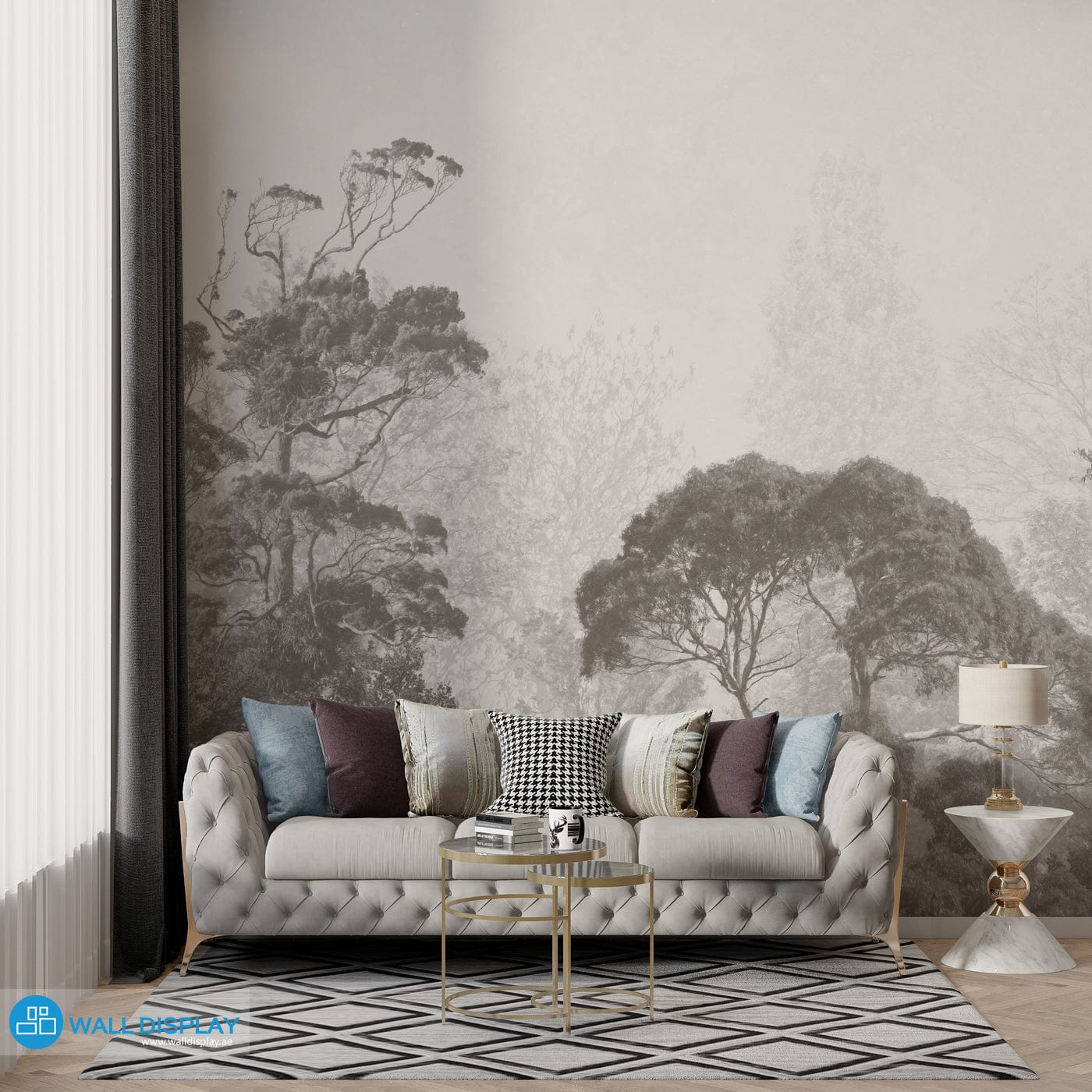 Ethereal Forest vintage wall mural walldisplay wallpaper-dubai