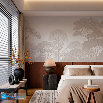 Monochrome Groves Wall Mural in Dubai, Abu Dhabi and all UAE