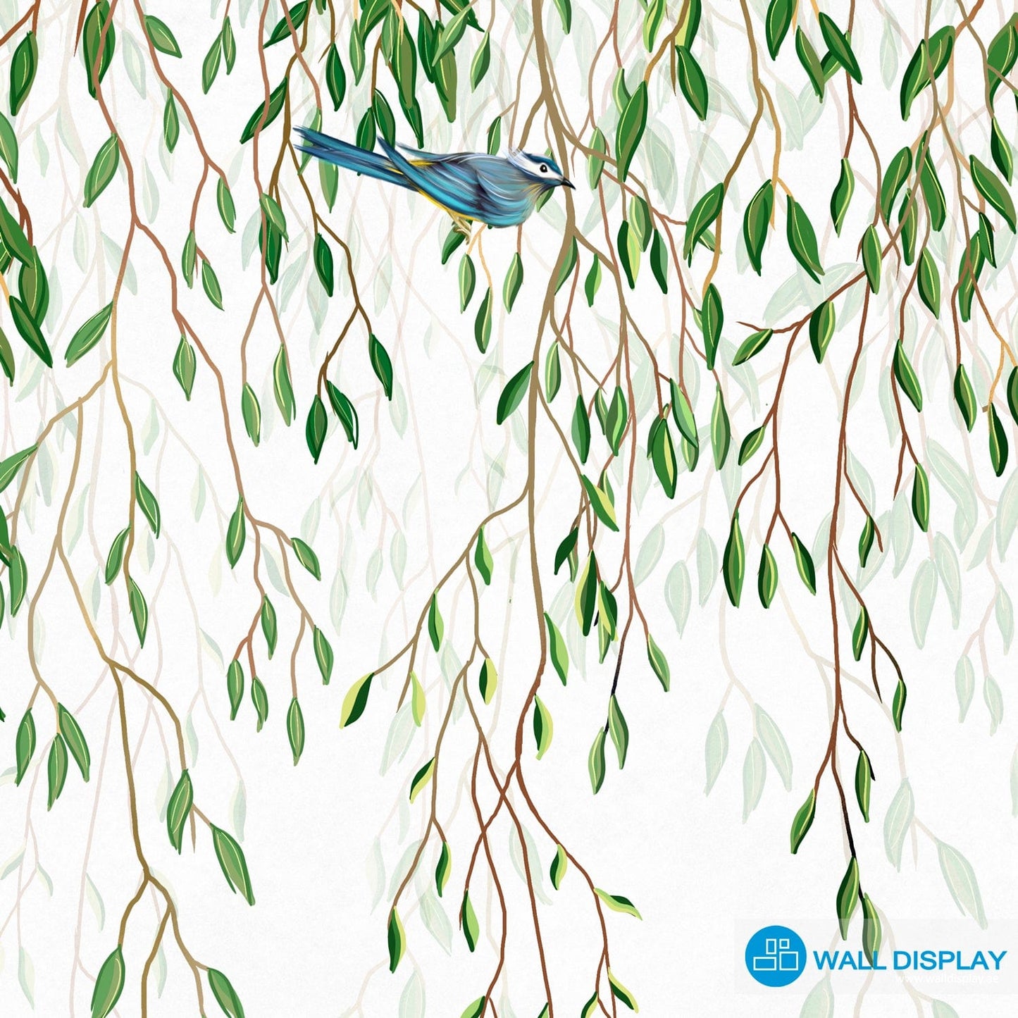 Falling Green II - Wall Mural walldisplay wallpaper-dubai