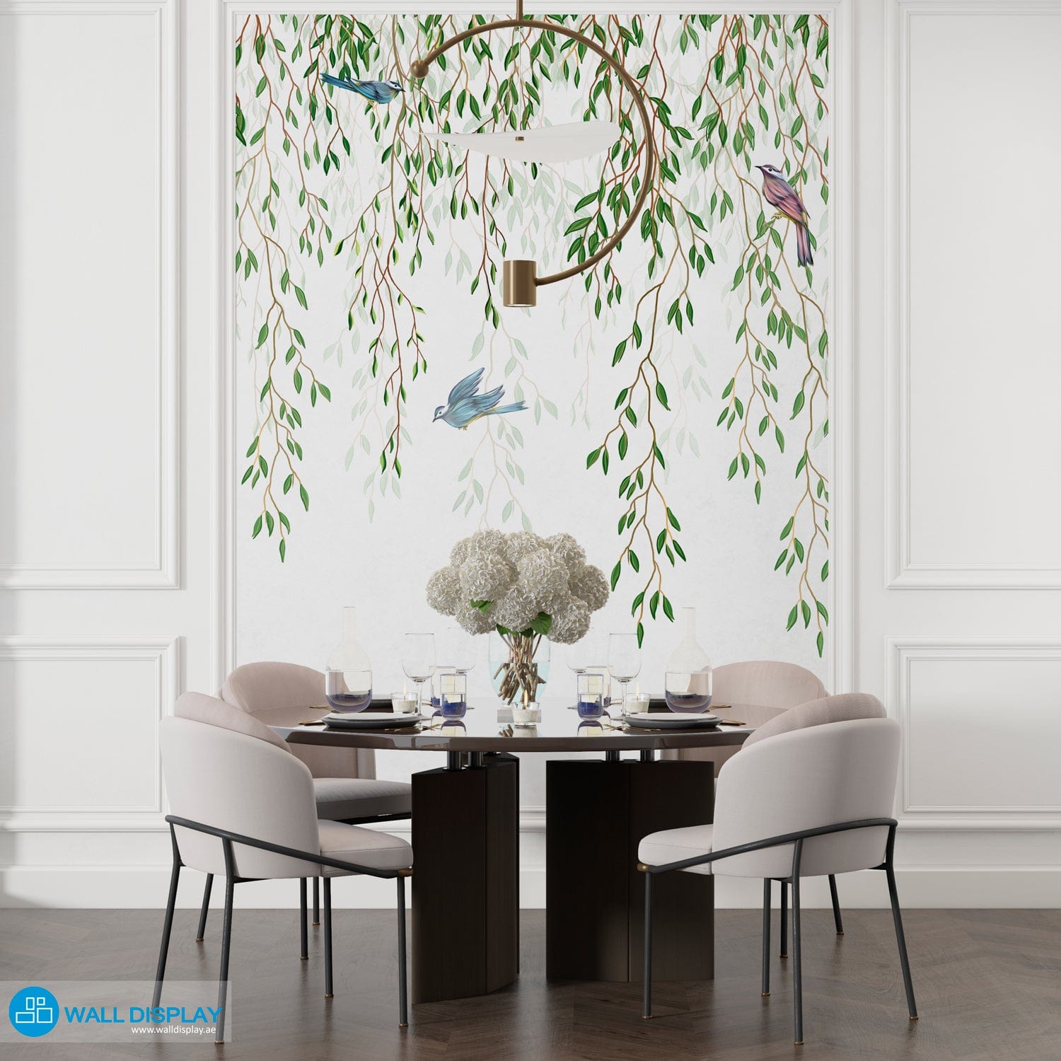Falling Green II - Wall Mural walldisplay wallpaper-dubai