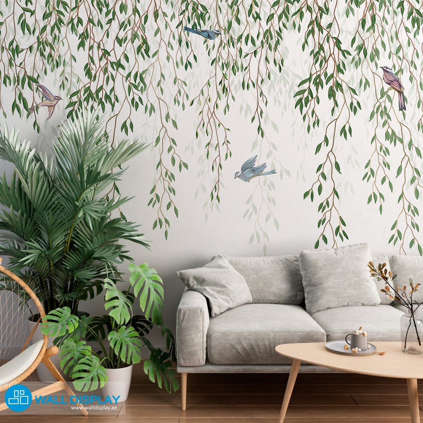 Falling Green II - Wall Mural walldisplay wallpaper-dubai