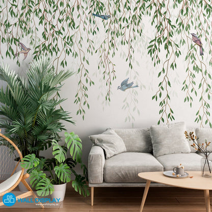 Falling Green II - Wall Mural walldisplay wallpaper-dubai