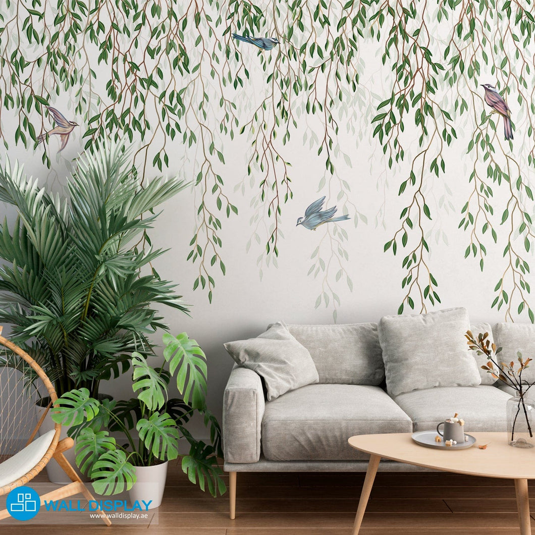 Falling Green II - Wall Mural walldisplay wallpaper-dubai