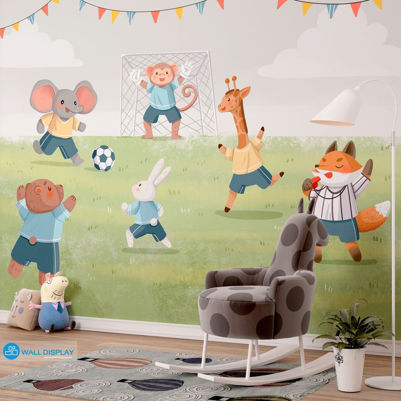Football Champions - Kids Wallpaper walldisplay wallpaper-dubai