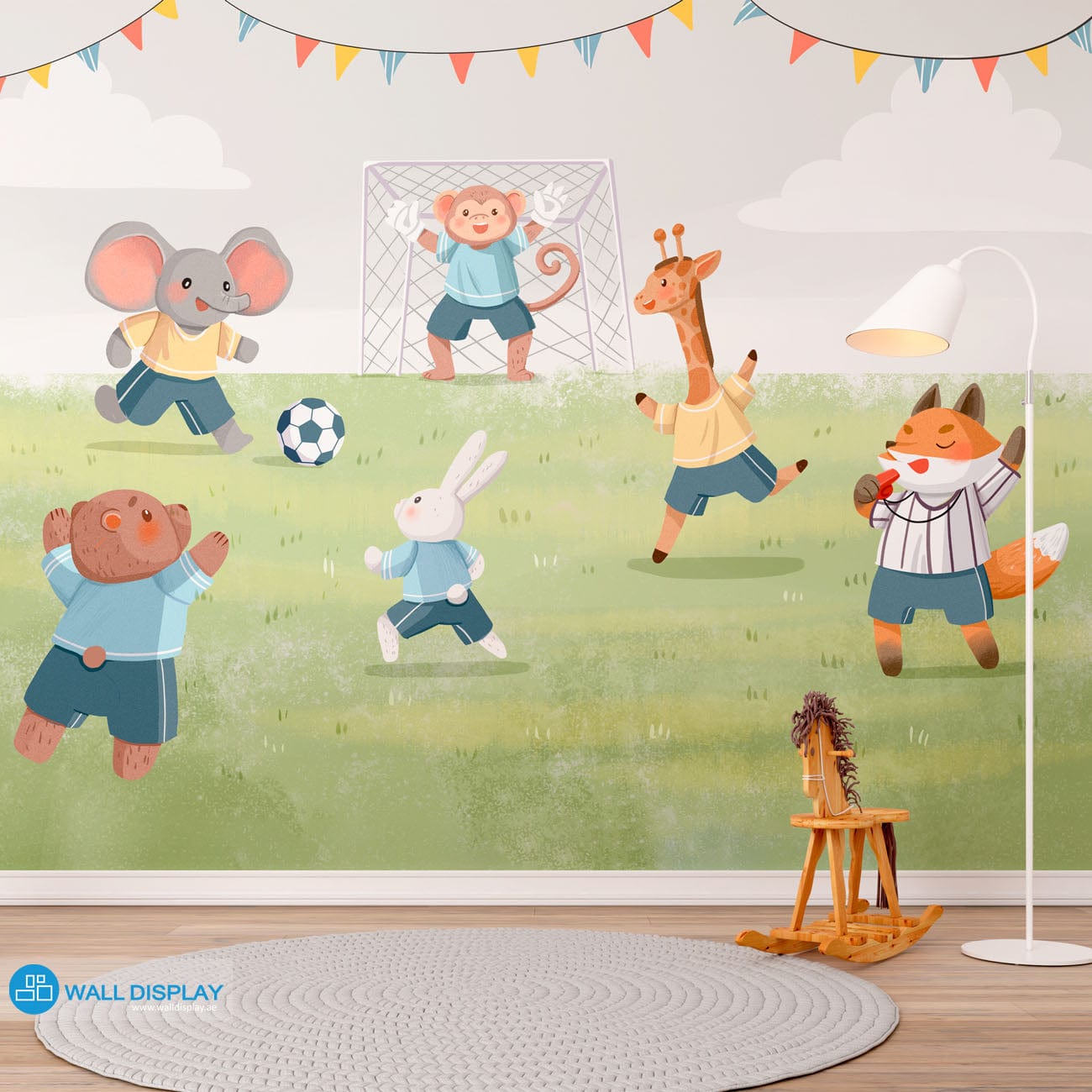 Football Champions - Kids Wallpaper walldisplay wallpaper-dubai