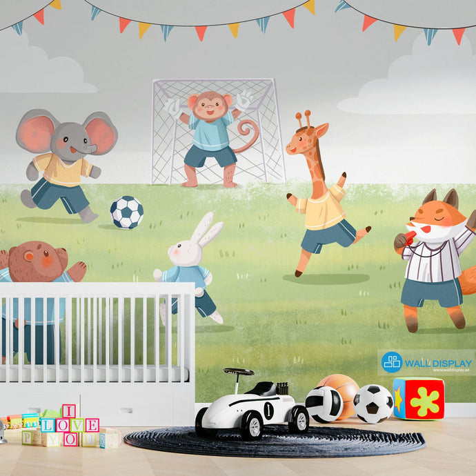 Football Champions - Kids Wallpaper walldisplay wallpaper-dubai