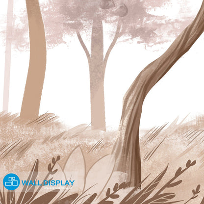 Forest Watercolors - Wall Mural in dubai, Abu Dhabi and all UAE