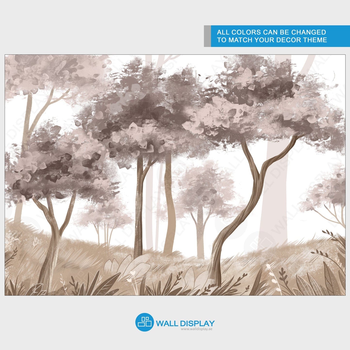 Forest Watercolors - Wall Mural in dubai, Abu Dhabi and all UAE
