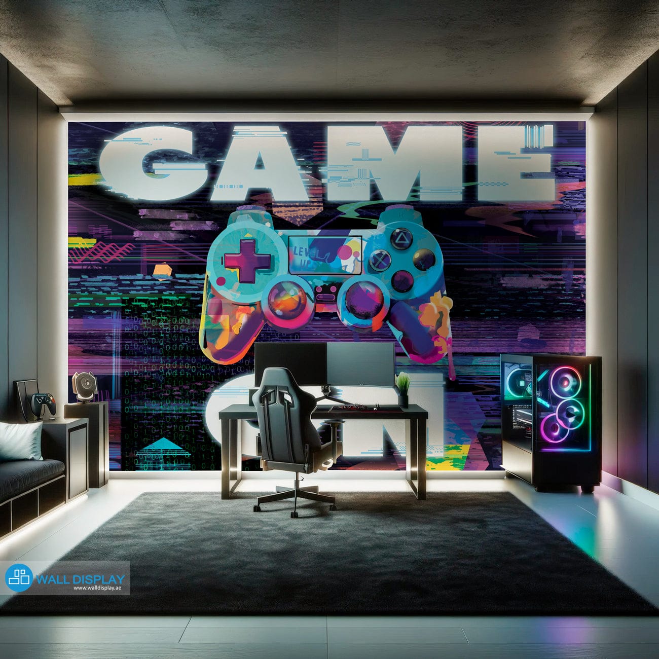 Gamer Wall - Mural walldisplay wallpaper-dubai