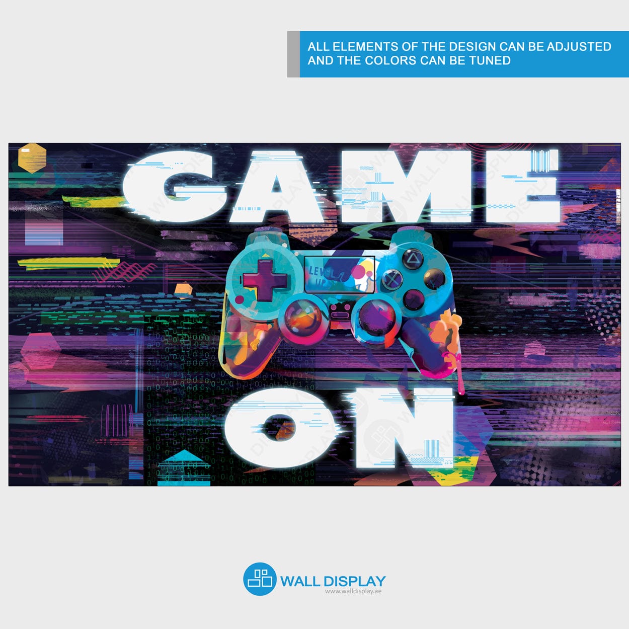 Gamer Wall - Mural walldisplay wallpaper-dubai