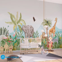 Load image into Gallery viewer, Jungle I - Kids Wallpaper  in dubai, Abu Dhabi and all UAE
