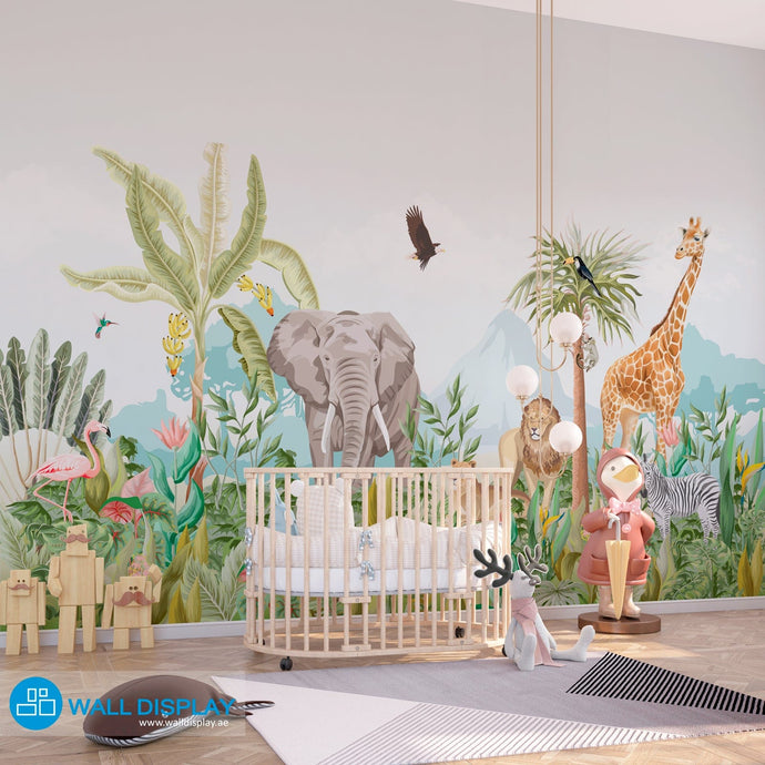 Jungle I - Kids Wallpaper  in dubai, Abu Dhabi and all UAE