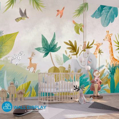 Jungle II - Kids Wallpaper walldisplay wallpaper-dubai