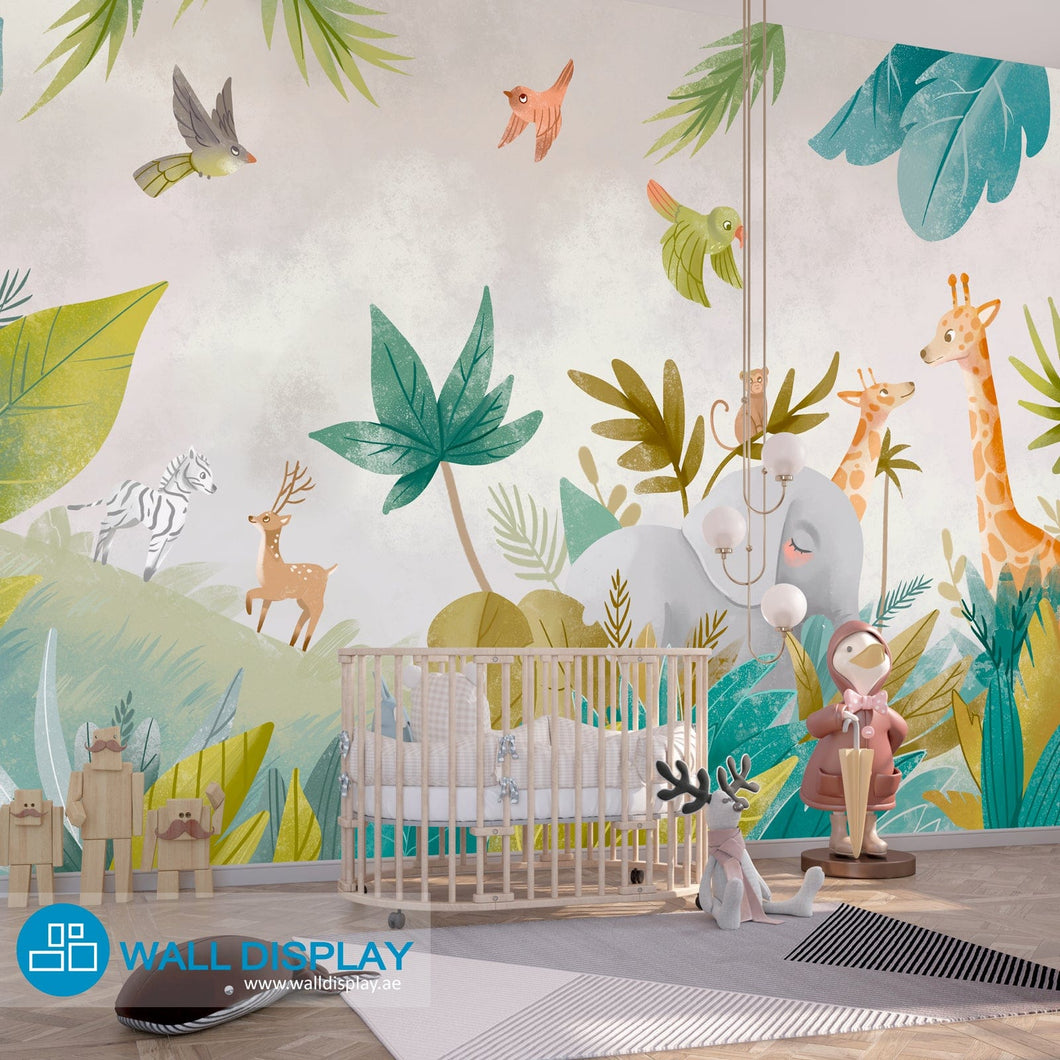 Jungle II - Kids Wallpaper walldisplay wallpaper-dubai