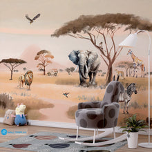 Load image into Gallery viewer, Jungle III - Kids Wallpaper in dubai, Abu Dhabi and all UAE
