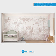 Load image into Gallery viewer, Jungle Safari - Kids Wallpaper walldisplay wallpaper-dubai
