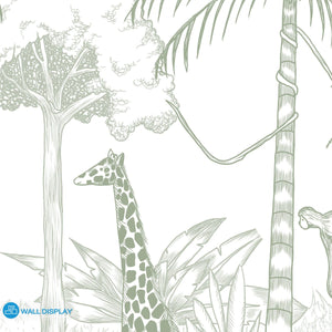 Jungle Safari - Kids Wallpaper walldisplay wallpaper-dubai