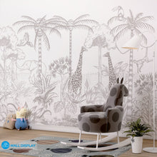 Load image into Gallery viewer, Jungle Safari - Kids Wallpaper walldisplay wallpaper-dubai
