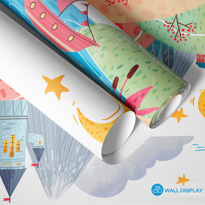 Lighthouse Bay - Kids Wallpaper walldisplay wallpaper-dubai