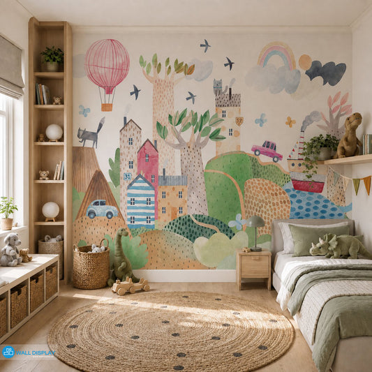Lighthouse Bay - Kids Wallpaper walldisplay wallpaper-dubai