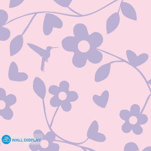Lilac Rosy Garden - Kids Wallpaper walldisplay wallpaper-dubai