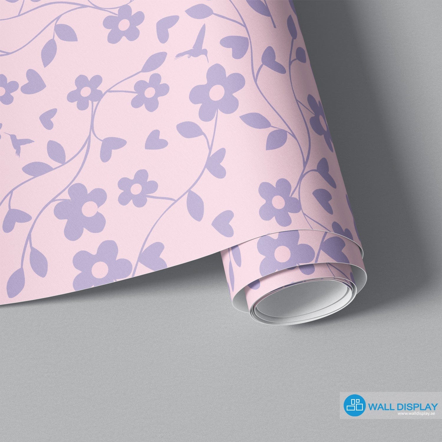 Lilac Rosy Garden - Kids Wallpaper walldisplay wallpaper-dubai