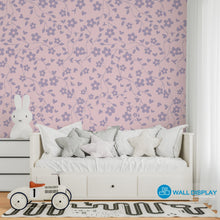 Load image into Gallery viewer, Lilac Rosy Garden - Kids Wallpaper walldisplay wallpaper-dubai
