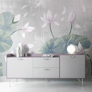 Lilies - Floral Wallpaper walldisplay wallpaper-dubai