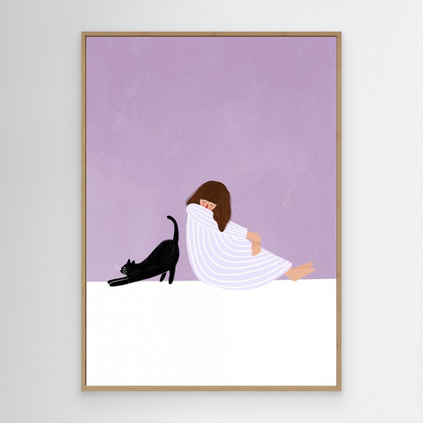Girl and Cat by Bea Müller