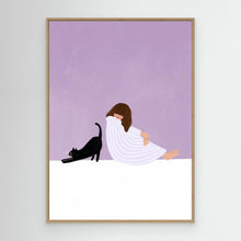 Load image into Gallery viewer, Girl and Cat by Bea Müller