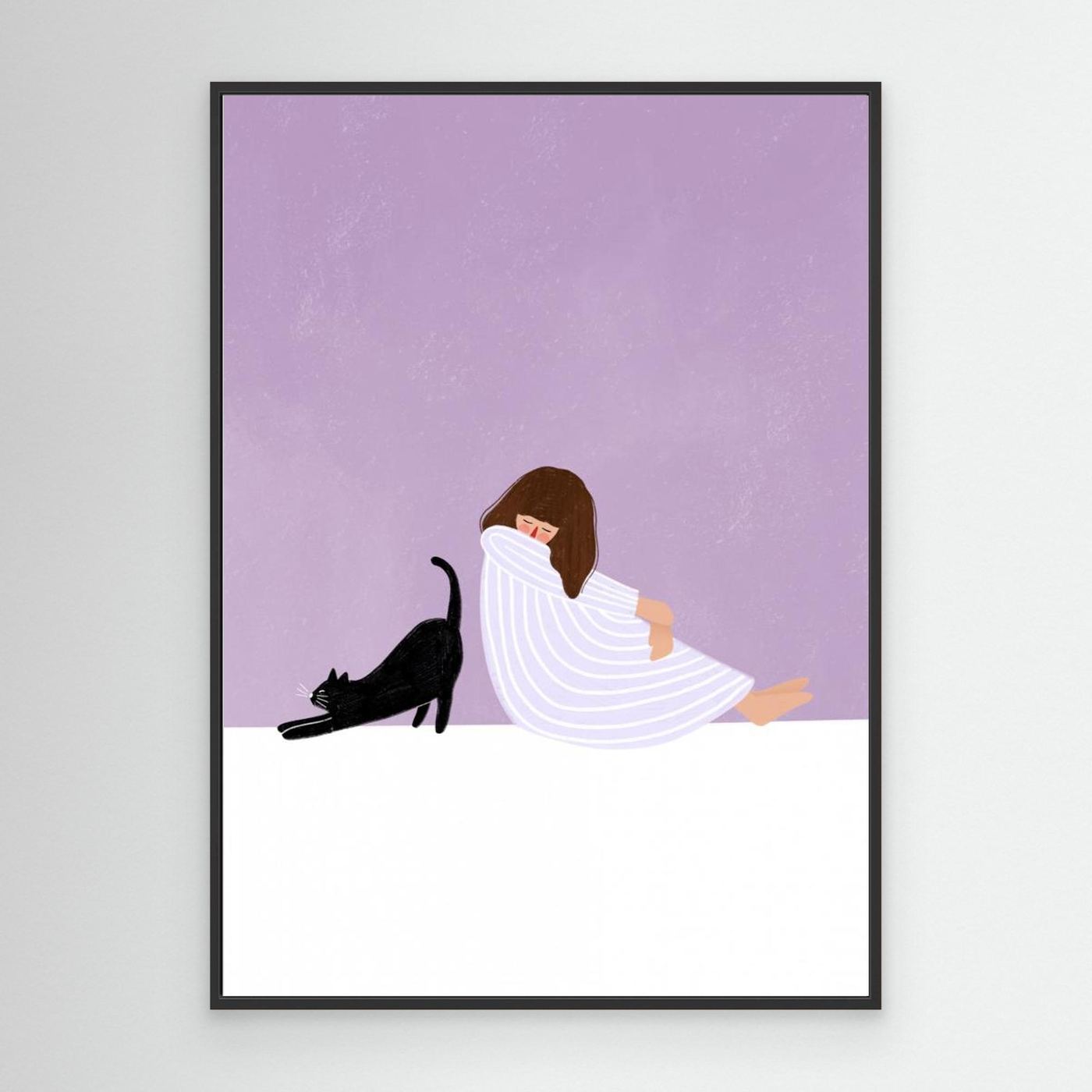 Girl and Cat by Bea Müller