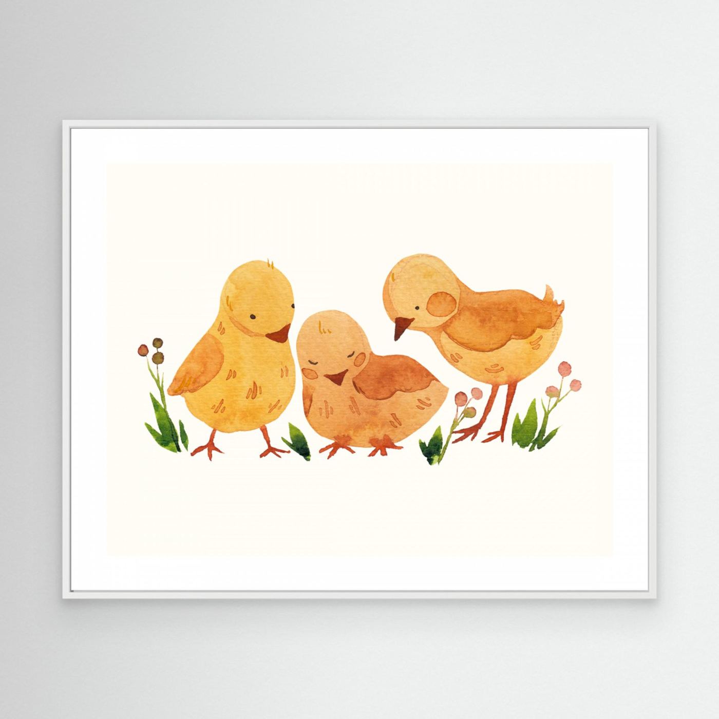 Cute Baby Chicks by Saskia Michele