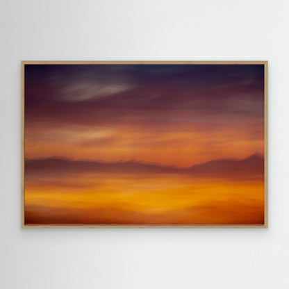 Vibrant Mountain Sunset by Olivier Catherine